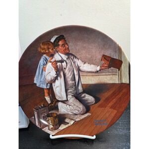 THE PAINTER Plate Rockwell Heritage Collection #7 Norman Rockwell Knowles Artist